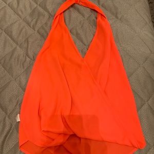 hot pink halter tank